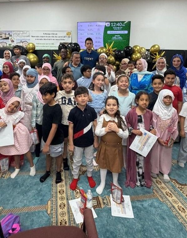 Students and teachers at Bilal Academy